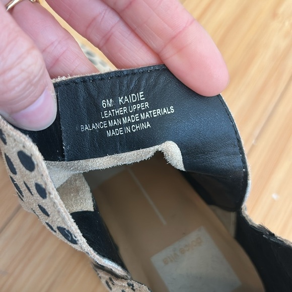 Dolce Vita Kaidie Leather Leopard Low Heel Booties size 6 NWOB - Picture 6 of 8